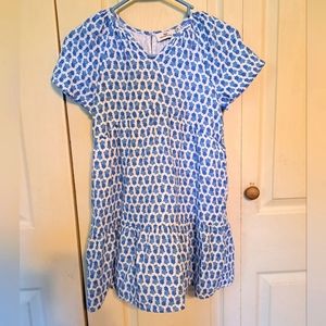 Vineyard vines blue floral dress, med = 10/12 LNC